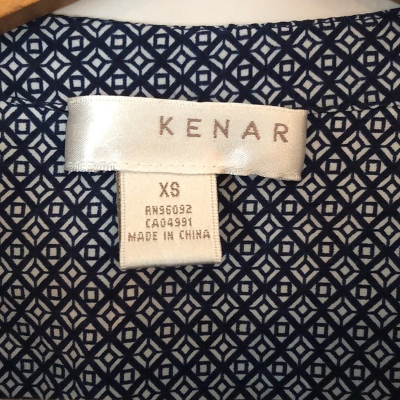 Kenar Shirt SZ XS Sleeveless Soft and Flowy 3/4 button closure in front V-Neck - Picture 7 of 11